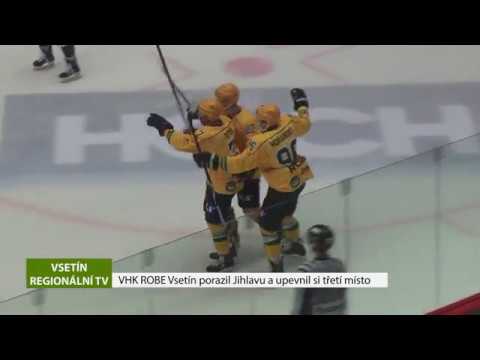 VSETÍN: VHK ROBE Vsetín porazil Jihlavu a upevnil si třetí místo