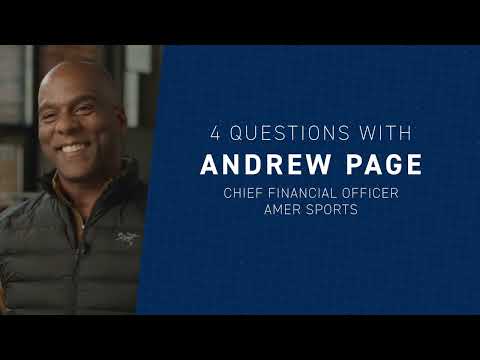 4 questions with Andrew Page, CFO of Amer Sports