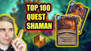 Homebrew Quest Shaman Deck Shocks Top 100 Hearthstone!!