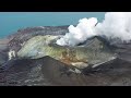 Anak Krakatau Erupting Crater Flyover 2024