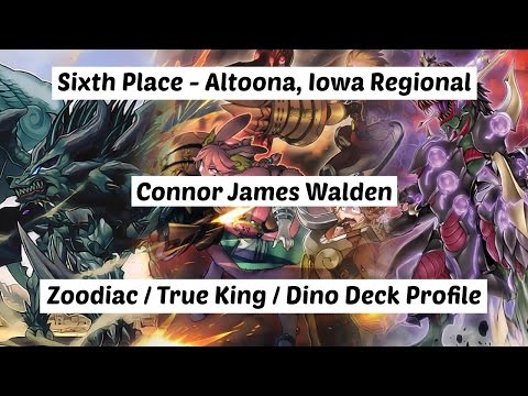 Yu-Gi-Oh! Sixth Place - Altoona, Iowa Regional - Conner Walden - Zoodiac King Dino's Deck Profile
