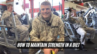 HOW TO MAINTAIN STRENGTH IN A DIET w/ Pro Natural Bodybuilder