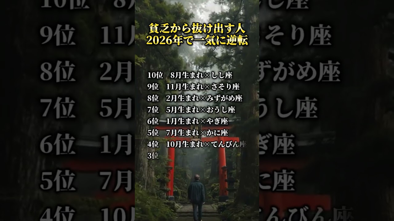 2026年 突然大金が入る人※ ■フォローで金運が爆上がり