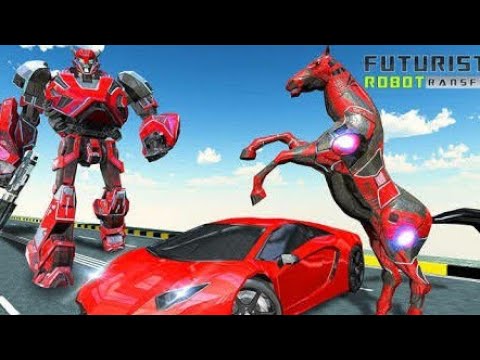 flying hourse muscles car Robot transform hores robot part 3! Android games play