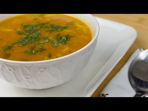 Harira with chicken and vermicelli