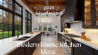 Download the video "5 Stunning Modern Rustic Kitchen Ideas for 2025 to Inspire Your Dream Remodel or Farmhouse-Inspired"