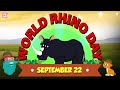 Rhinoceros Safari Park Story Of World Rhino Day All About Rhinos For Kids Dr Binocs Show