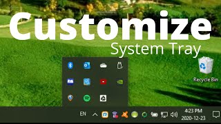 Show or Hide icons in system tray for Windows 10