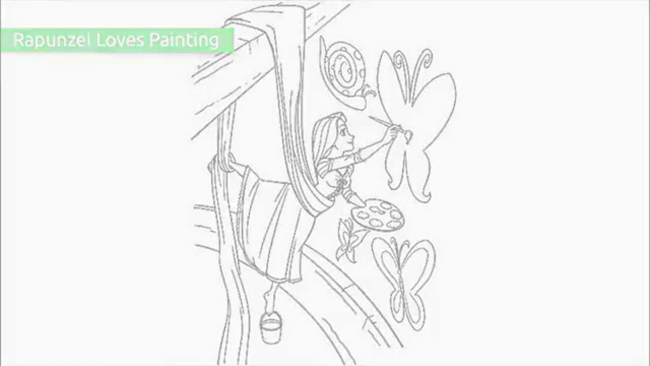 Top 20 Free Printable Rapunzel Coloring Pages