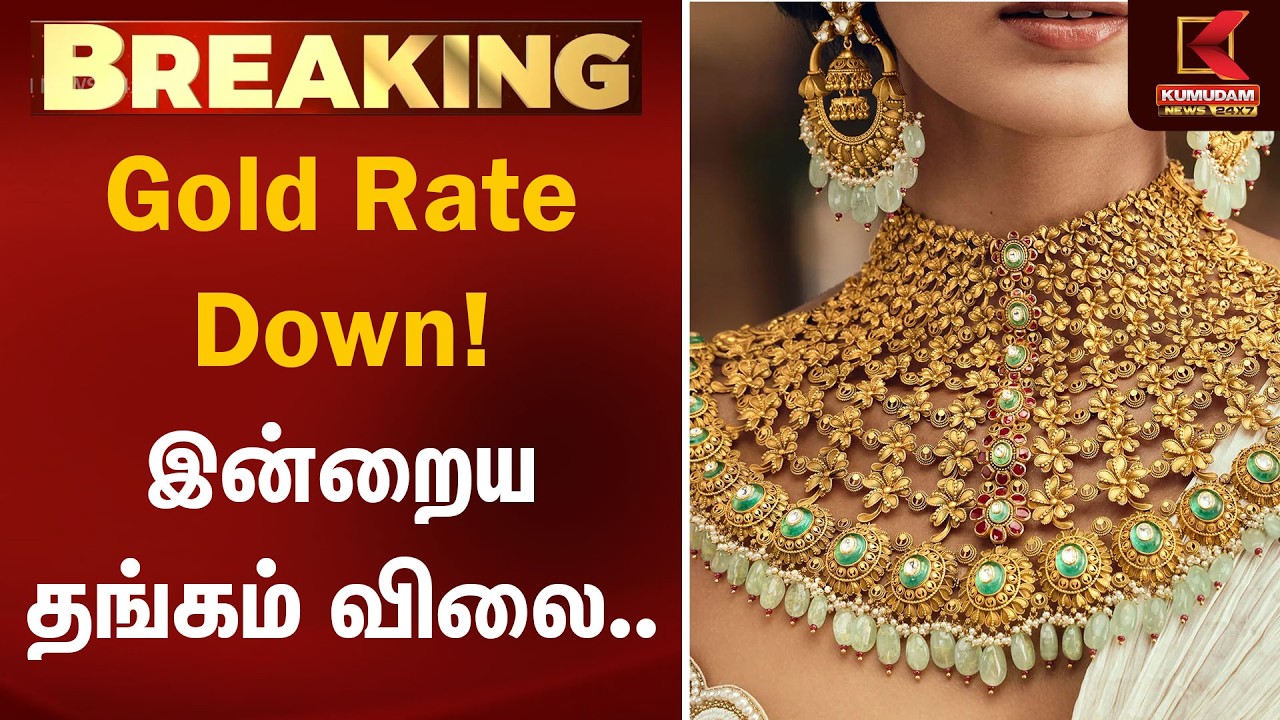 BREAKING: Gold Rate Down! இன்றிய தங்கம் விலை.. | Gold Price Today  | Kumudam News