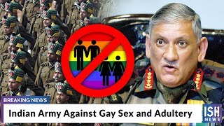 Indian Army Against Gay Sex and Adultery