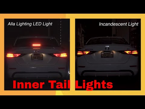 Change | Replace Nissan Sentra Inner Tail Lights bulbs | 168 LED Red