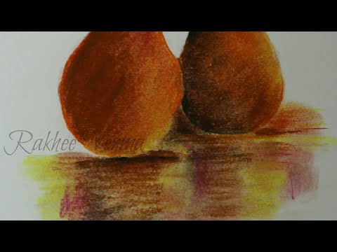 Soft pastel/how to draw #pear/#softpastel demonstration