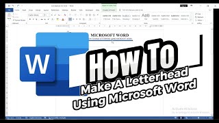 Download lagu How To Make A Letterhead Using Microsoft Word mp3