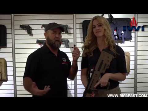 CJ Stops by IWI US Booth during SHOT Show 2017 and talk X95