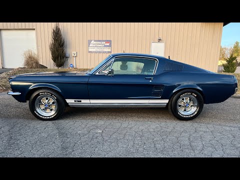 1967 Ford Mustang Fastback GT 427 FE Big Block 4 Speed Nightmist Blue.