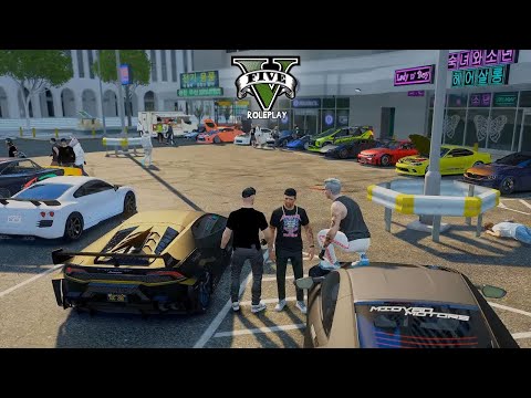 CAR MEET+KONVOI MOBIL SPORT+JDM TERBESAR DI KOTA - GTA V ROLEPLAY