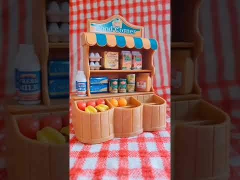 Stocking the Market Stall - Sylvanian Families
