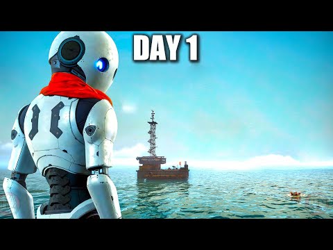 Day 1 in This Ocean World Craft Rebuild Survival Game - The Last Caretaker