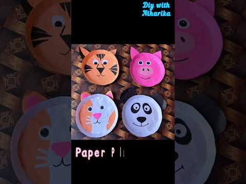 Diy Paper Plate Animal Masks |School Crafts Ideas