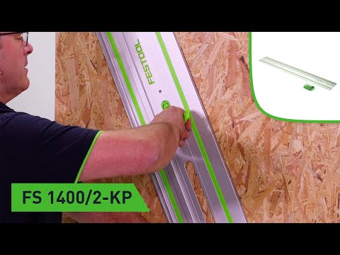 Perfectly guided in all positions. The FS 1400/2-KP guide rail (Festool TV episode 218)