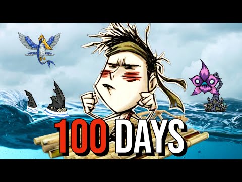 Can I Survive 100 DAYS In The OCEAN? - Don't Starve Together