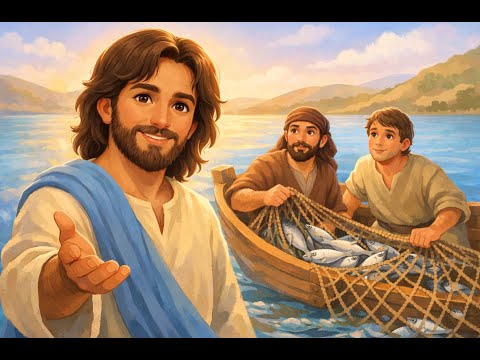 Jesus e o Milagre dos Peixes  | Uma História Bíblica Para Crianças