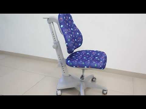 Растущая парта + кресло Mealux Montreal Multicolor + Match (арт. BD-670 W/MC + Y-528 F в Вологде - видео 13