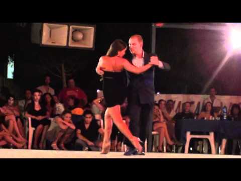  Andrea Reyero  and  Sebastian Missé  are  dancing  at  Catania Tango Festival  in  2010