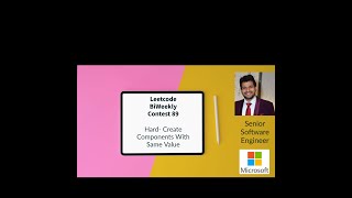 YouTube video 'Leetcode BiWeekly contest 89 - Hard - Create Components With Same Value'