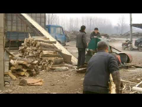 automatic wood chips production plant wood chipper with conveyor for paper plant