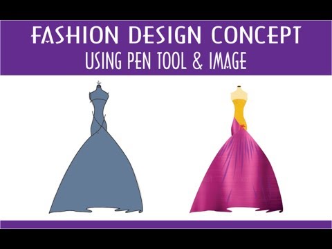 How to Create a Gown Fashion design using sketch Coreldraw tutorial