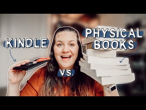 KINDLE OR PHYSICAL BOOKS?? Why to Choose one over the other! || huntermerck