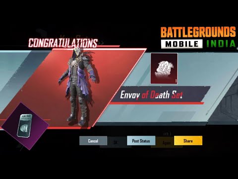 Envoy of death set / supply crate opening BGMI / I got mythic / #supplycrateopening #bgmi