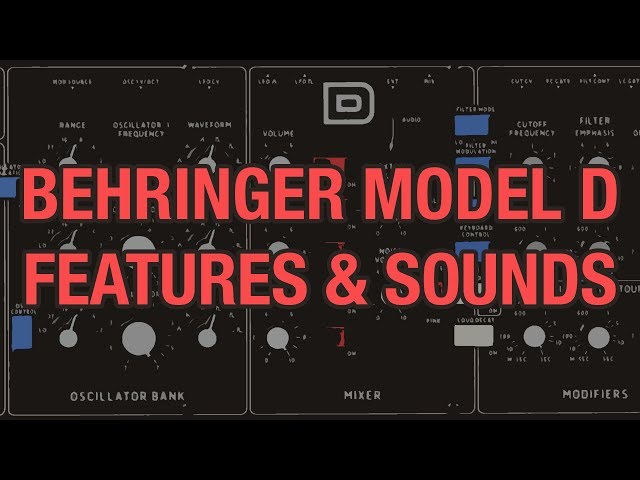Video Teaser für Behringer Model D #01 - Features Sounds & Patches