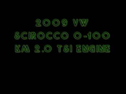 2009 Vw Scirocco acceleration 0-100 km