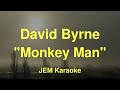 David Byrne - Monkey Man (Karaoke)