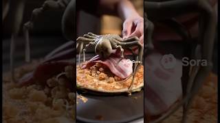 フェイスハガー入りのお好み焼きの作り方！#alien #shorts #short