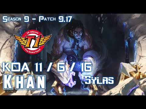 SKT T1 Khan SYLAS vs AATROX Top - Patch 9.17 KR Ranked