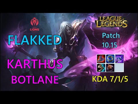 LVP-SLO Bot Laner Flakked Karthus vs Draven – EUW 933LP Challenger Patch 10.15