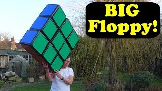 World Record Largest FLOPPY CUBE Puzzle by Tony Fisher (like Rubik&#39;s Edge)