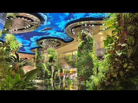 Aéroport Changi T2 avec Patrick Blanc - Projet phare