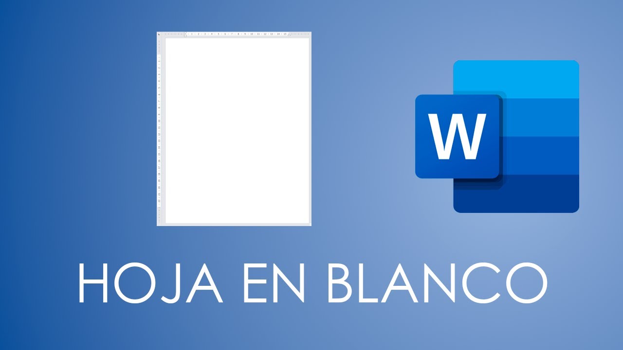 Cómo insertar una HOJA EN BLANCO en Word