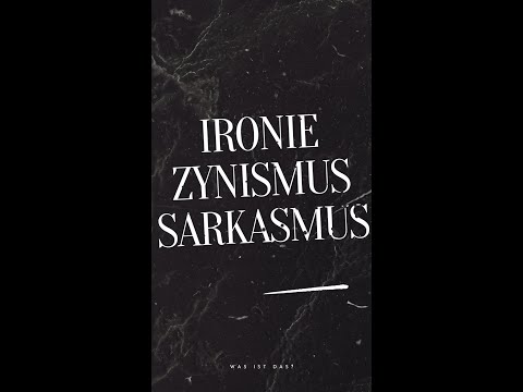 #65 Ironie, Zynismus, Sarkasmus (s)
