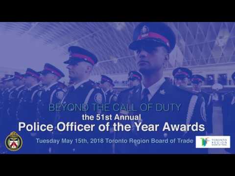 Chief Mark Saunders invites Torontonians to the 51st Annual Police Officer of the Year Awards Gala on Tuesday, May 15, 2018