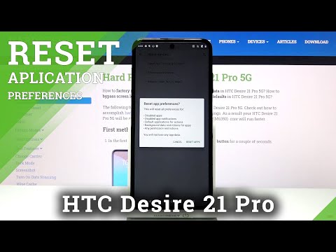 How to Reset App Preferences on HTC Desire 21 Pro – Default Application Settings