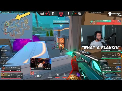 SEN Tarik & shroud react to XSET Cryo FLANK To CLUTCH vs FNATIC | VCT CHAMPIONS