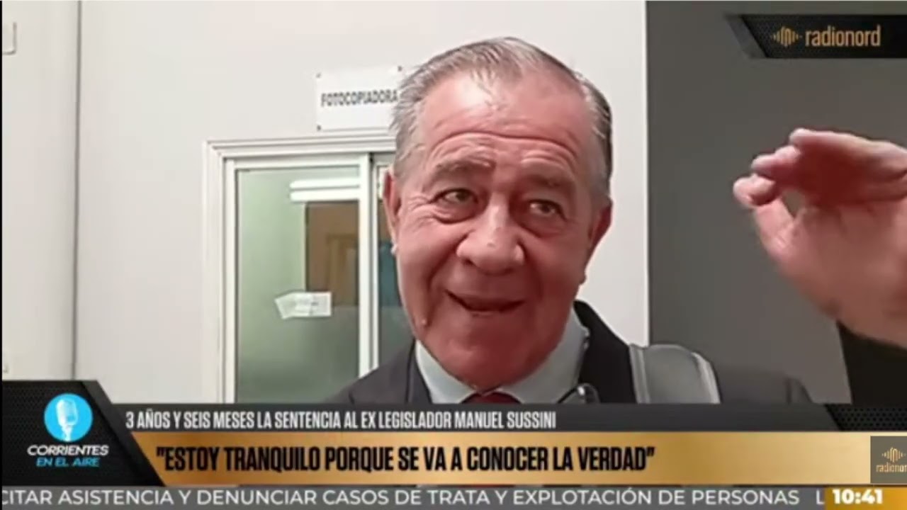 Condenan a Manuel Susini a tres años y seis meses de prisión por abuso sexual simple