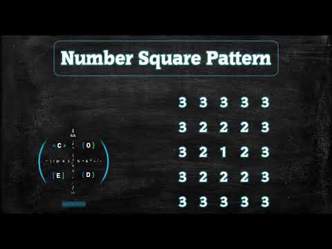 119 Number Square Pattern Without Any Pre Defined Method Using While Loop In Python