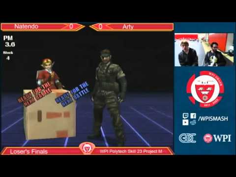 WPI PTS 23 - Natendo (Link, Olimar) vs Arty (Snake) - Project M - Losers Finals